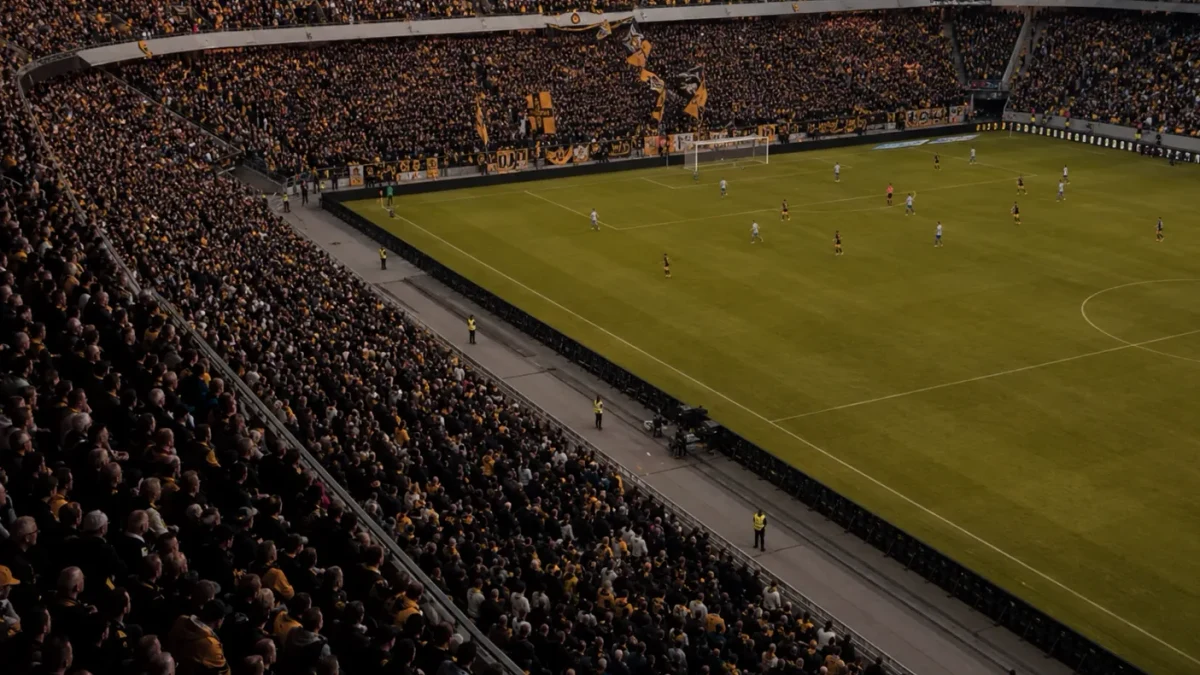 Eredivisie-arena under match